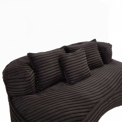 Canapé confortable et durable, fauteuil poire à dossier haut pour adultes et enfants - 2 places