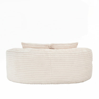 Canapé confortable et durable, fauteuil poire à dossier haut pour adultes et enfants - 2 places