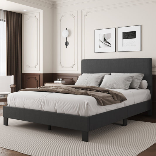 Cadre de lit plateforme rembourré réglable Lifezone Queen Size