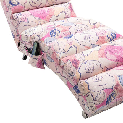 Fauteuil de massage inclinable en lin intérieur avec télécommande, fauteuil de massage électrique ergonomique, 5 modes