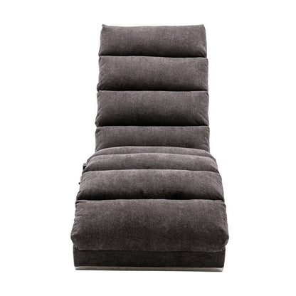 Fauteuil de massage inclinable en lin intérieur avec télécommande, fauteuil de massage électrique ergonomique, 5 modes
