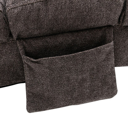 Fauteuil de massage inclinable en lin intérieur avec télécommande, fauteuil de massage électrique ergonomique, 5 modes