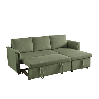 Canapé causeuse avec chaise longue Canapé convertible modulaire en L avec chaise longue de rangement
