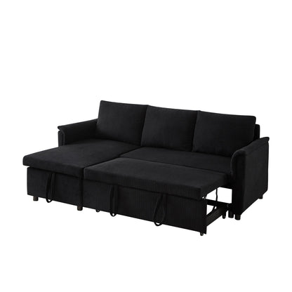 Canapé causeuse avec chaise longue Canapé convertible modulaire en L avec chaise longue de rangement