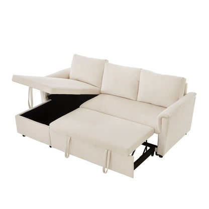 Canapé causeuse avec chaise longue Canapé convertible modulaire en L avec chaise longue de rangement