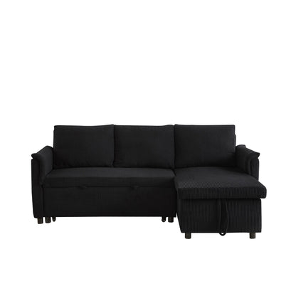Canapé causeuse avec chaise longue Canapé convertible modulaire en L avec chaise longue de rangement