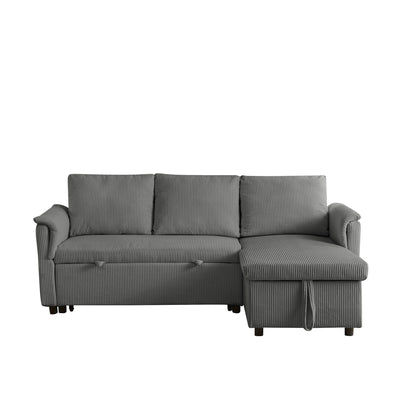 Canapé causeuse avec chaise longue Canapé convertible modulaire en L avec chaise longue de rangement