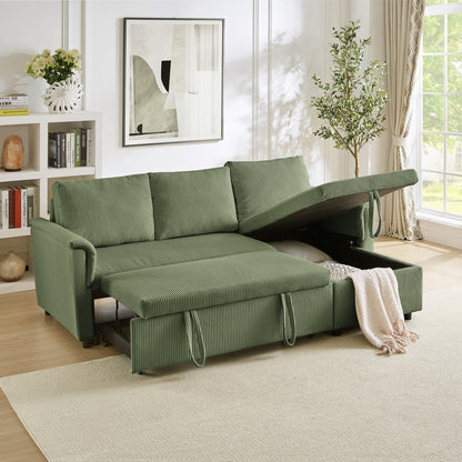 Canapé causeuse avec chaise longue Canapé convertible modulaire en L avec chaise longue de rangement