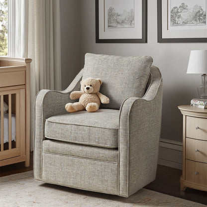Fauteuil pivotant incurvé rembourré Madison Park Betty
