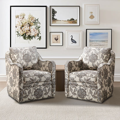Fauteuil pivotant incurvé rembourré Madison Park Betty