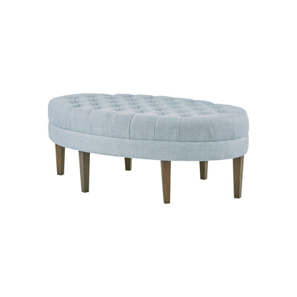 Pouf rembourré touffeté en bois massif Madision Park Chase en forme de planche de surf