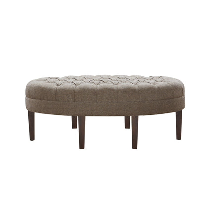 Pouf rembourré touffeté en bois massif Madision Park Chase en forme de planche de surf