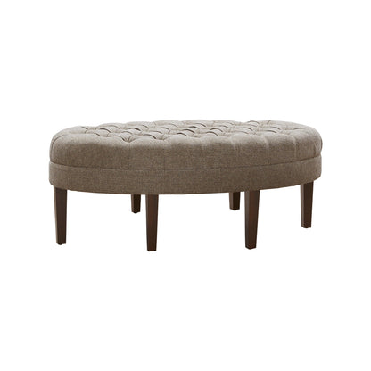 Pouf rembourré touffeté en bois massif Madision Park Chase en forme de planche de surf