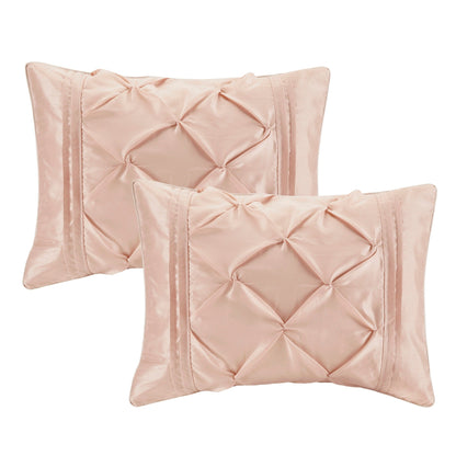 Madison Park Essentials Loretta 24 pièces dans un sac avec panneaux de fenêtre et ensemble de draps