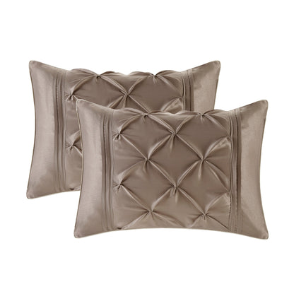 Madison Park Essentials Loretta 24 pièces dans un sac avec panneaux de fenêtre et ensemble de draps