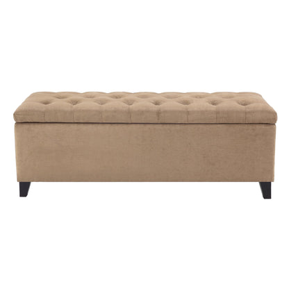 Banc de rangement rembourré à plateau capitonné Sasha de Madison Park