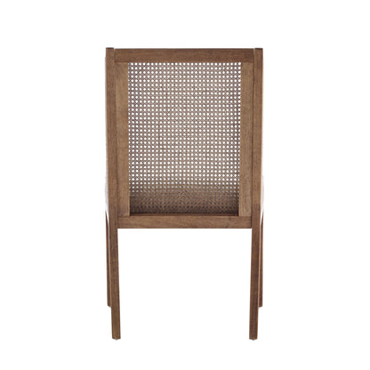 Chaises de salle à manger rembourrées en rotin et bois Maurers (lot de 2) par Christopher Knight Home