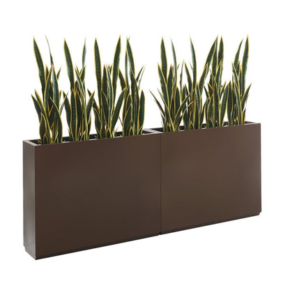 Jardinière métallique robuste pour plantes d'extérieur, 96 x 25 x 76 cm (L x l x H) - 96 x 76 x 25 cm (l x l x H)