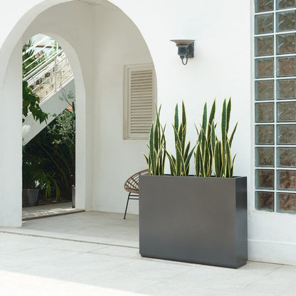 Jardinière métallique robuste pour plantes d'extérieur, 96 x 25 x 76 cm (L x l x H) - 96 x 76 x 25 cm (l x l x H)