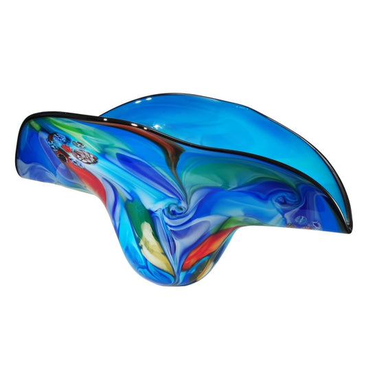 Bol en verre d'art soufflé à la main métamorphique