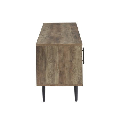 Meuble TV moderne du milieu du siècle pour téléviseurs jusqu'à 70 pouces Console multimédia de centre de divertissement - 20,5'' HX 59'' LX 15,5'' P