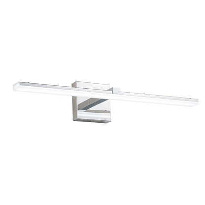 Applique murale linéaire à LED chromée minimaliste à intensité variable