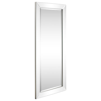 Miroir mural rectangulaire biseauté transparent HD pour salle de bain, coiffeuse et chambre à coucher, 3 tailles