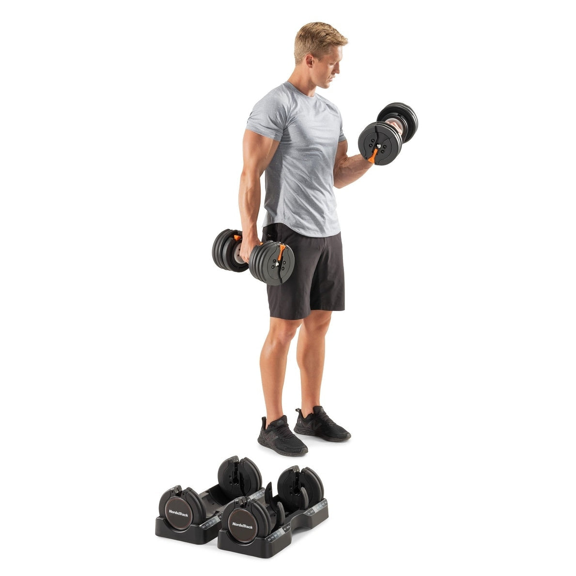 Ensemble d'haltères NordicTrack 55 lb Select-a-Weight