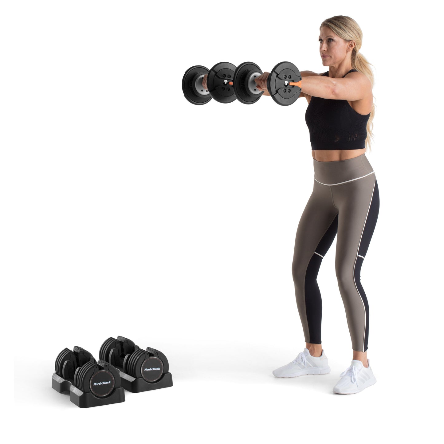 Ensemble d'haltères NordicTrack 55 lb Select-a-Weight