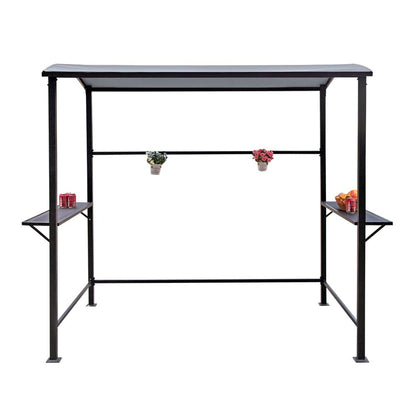 Abri barbecue extérieur à cadre en acier de 5 pi x 8 pi
