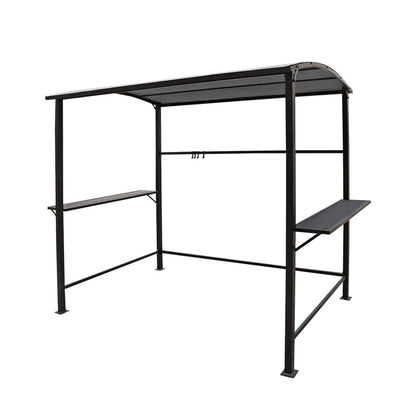 Abri barbecue extérieur à cadre en acier de 5 pi x 8 pi