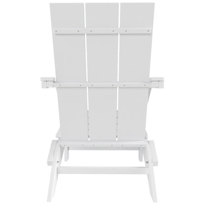 Chaise Adirondack pliante Polytrends Shoreside moderne et écologique, idéale pour les commerces et les résidences, toutes saisons