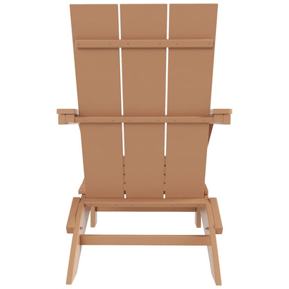 Chaise Adirondack pliante Polytrends Shoreside moderne et écologique, idéale pour les commerces et les résidences, toutes saisons