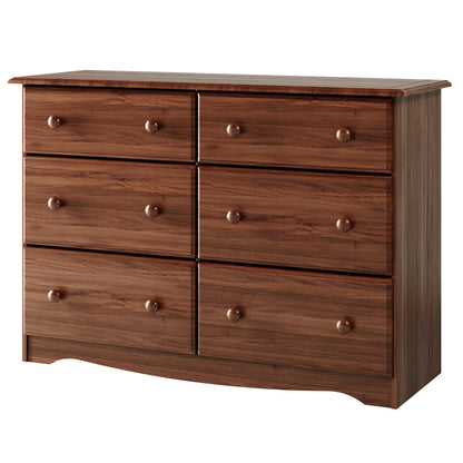 Commode à 6 tiroirs 100 % bois massif de Palace Imports