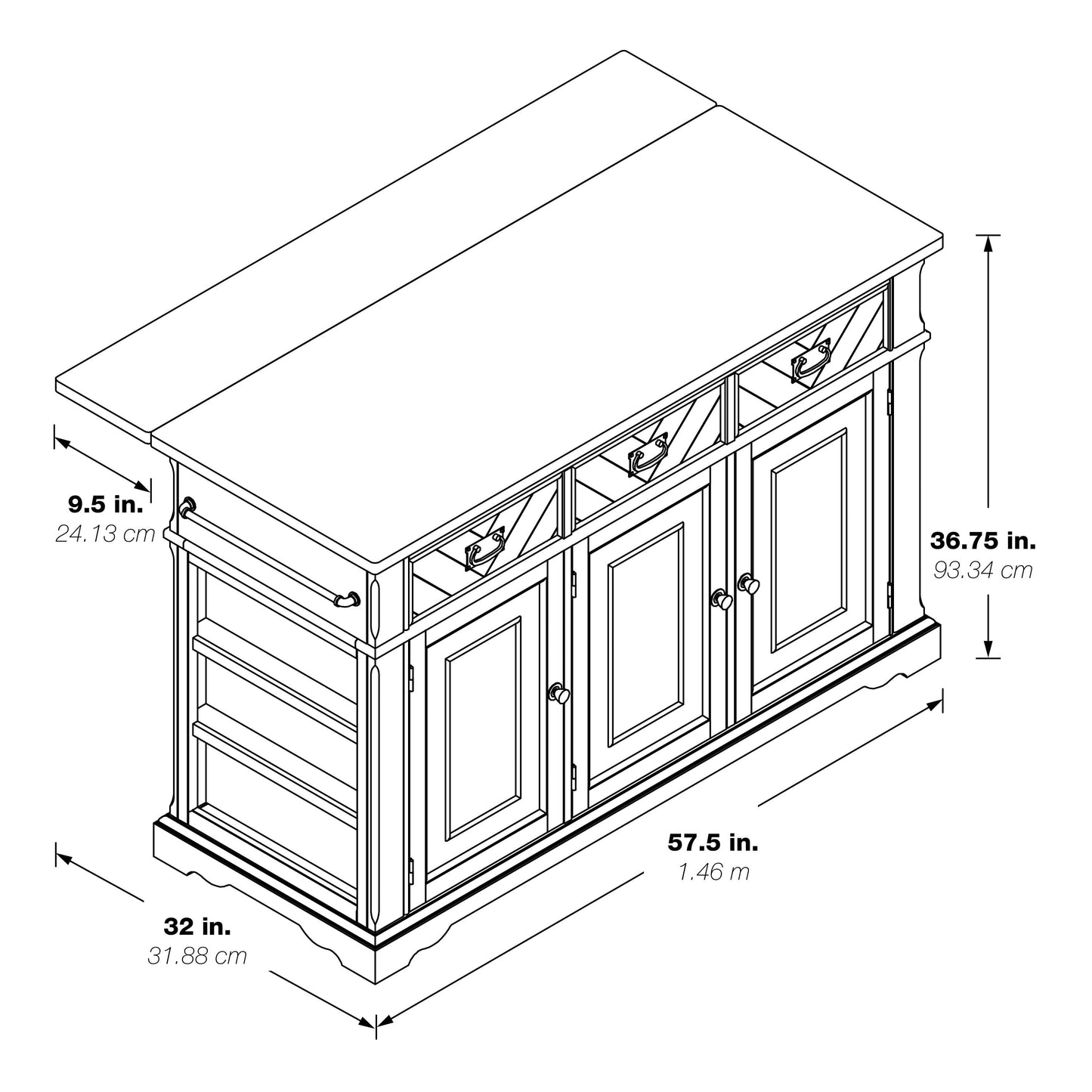 Îlot de cuisine Palisade