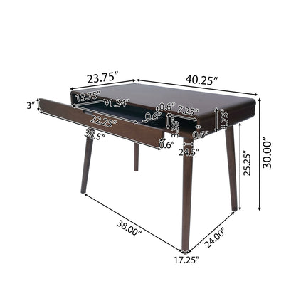 Bureau Peninah en imitation bois d'hévéa par Christopher Knight Home