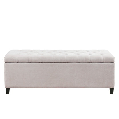 Banc de rangement rembourré à plateau capitonné Sasha de Madison Park