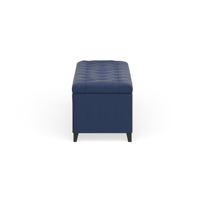 Banc de rangement rembourré à plateau capitonné Sasha de Madison Park