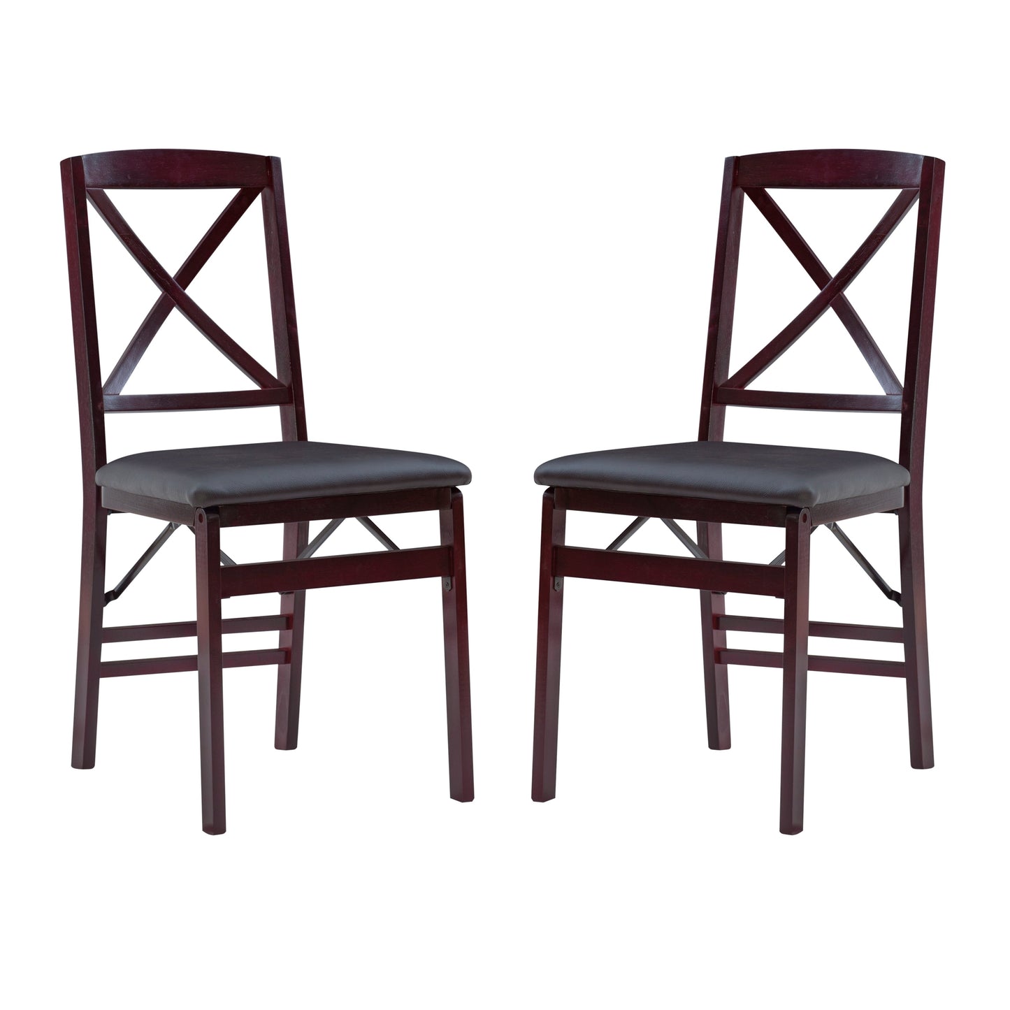 Chaise pliante Porch &amp; Den Espresso (lot de 2)