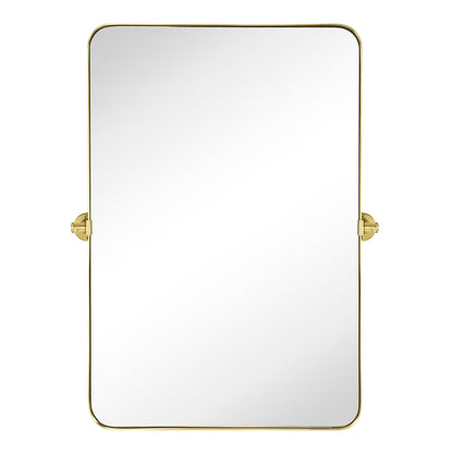 Miroir mural rectangulaire pivotant et inclinable en métal TEHOME Jonathan