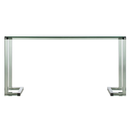 Console Safavieh Couture Camryn en acrylique transparent (60 l x 10 l x 30 h)