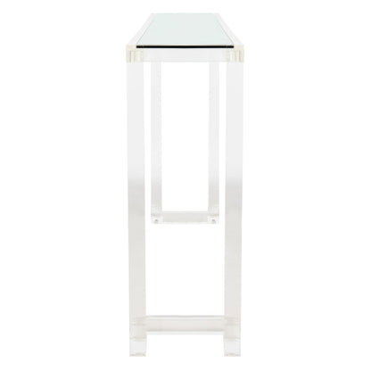 Console Safavieh Couture Camryn en acrylique transparent (60 l x 10 l x 30 h)
