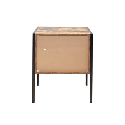 Table de chevet de style industriel (ensemble de 2)
