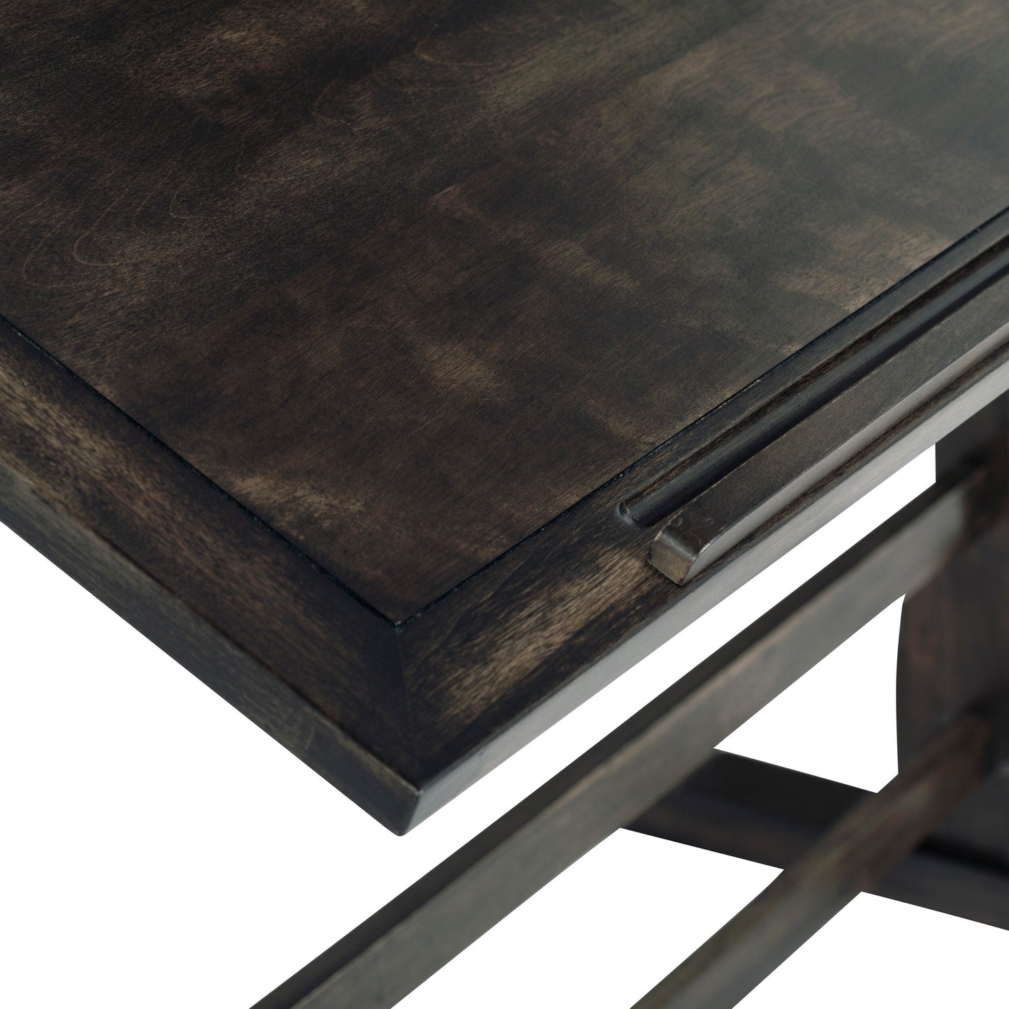 Table à dessin vintage en bois de 36 pouces avec plateau réglable en angle pour le dessin