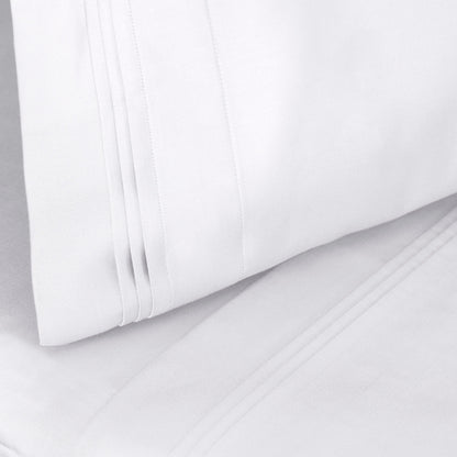 Parure de draps en coton égyptien de qualité supérieure 1000 fils au pouce carré, à poches profondes et à motif uni