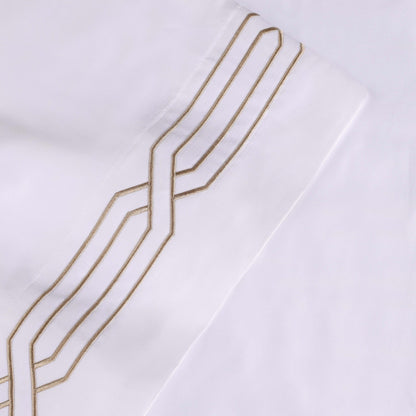 Parure de draps unie écologique en coton égyptien de qualité supérieure 1 200 fils