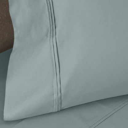 Parure de draps unie écologique en coton égyptien de qualité supérieure 1 200 fils