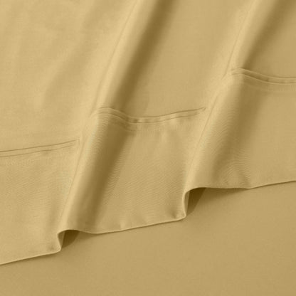 Parure de draps unie écologique en coton égyptien de qualité supérieure 1 200 fils
