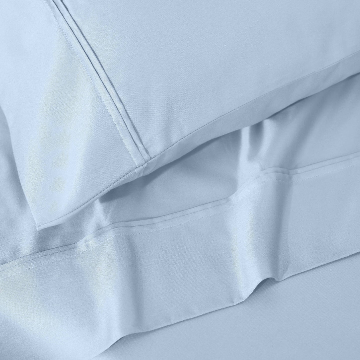 Parure de draps unie écologique en coton égyptien de qualité supérieure 1 200 fils