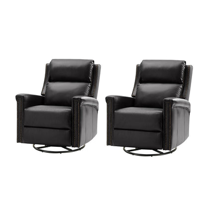 Ensemble de 2 fauteuils inclinables électriques pivotants et à bascule traditionnels Tobias par HULALA HOME